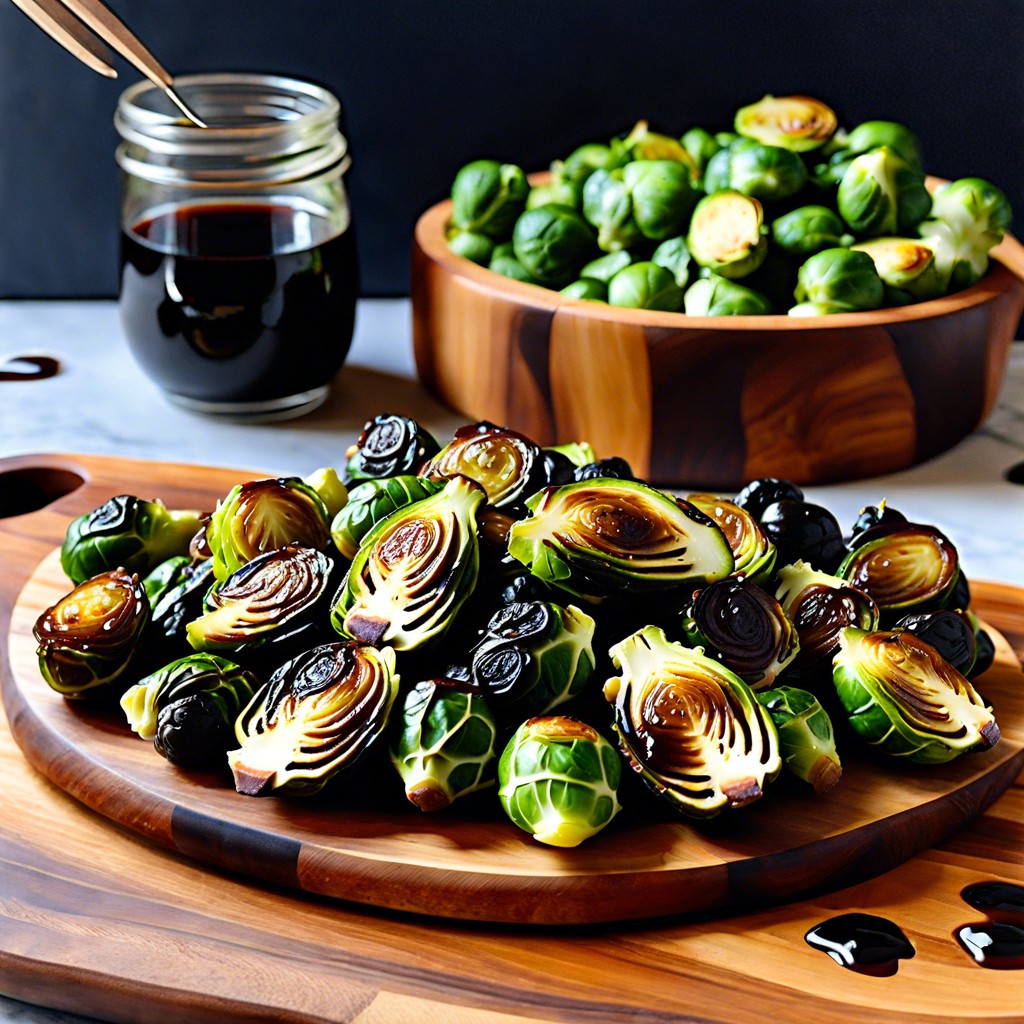 roasted brussels sprouts with balsamic glaze