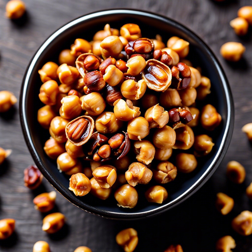 roasted chickpeas and spiced nuts