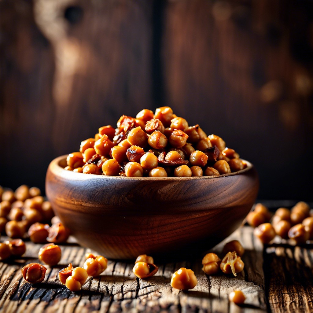 roasted chickpeas and spices