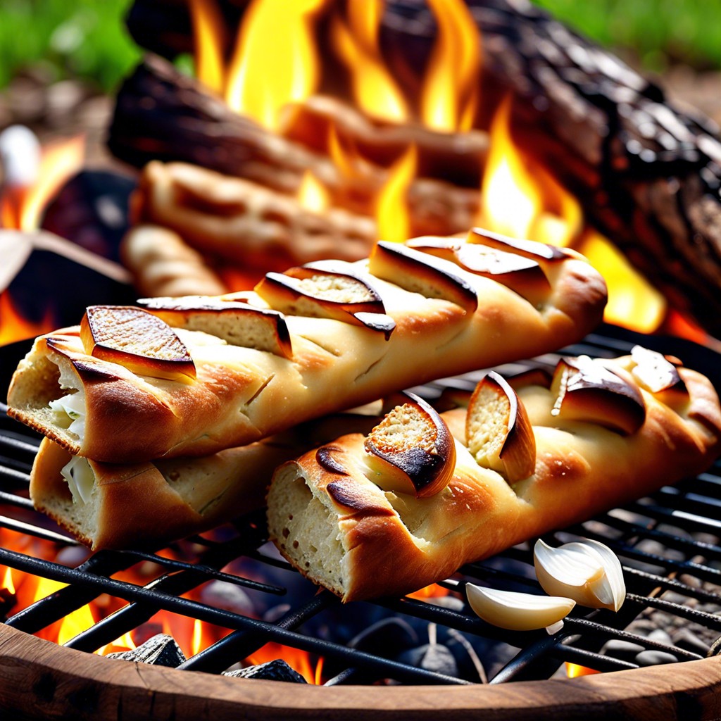 roasted garlic bread sticks