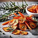 rosemary and olive oil carrot chips