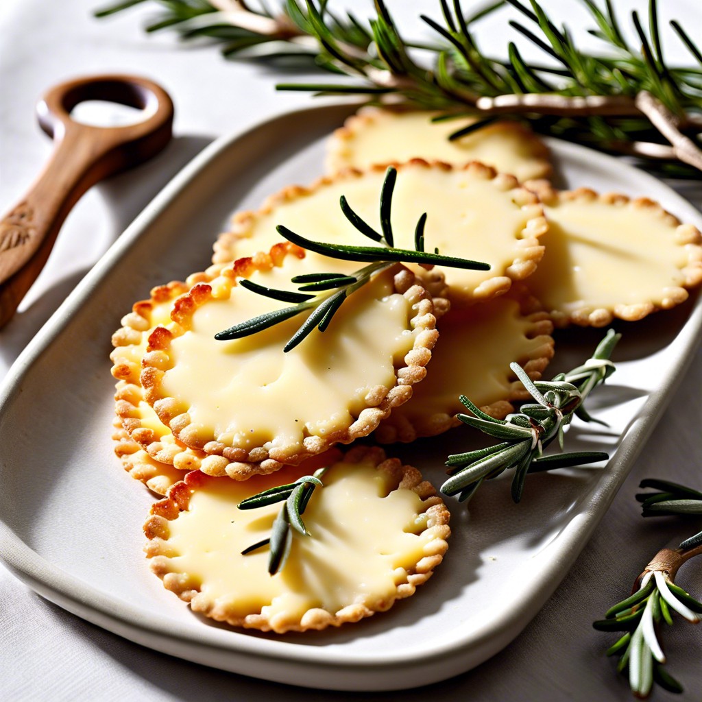 rosemary cheese crisps