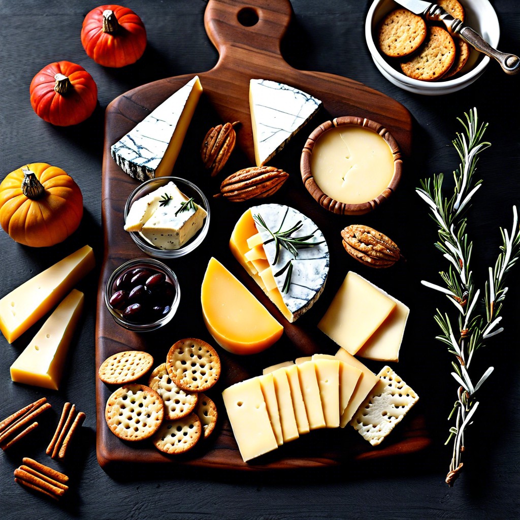 rosemary crackers with fontina