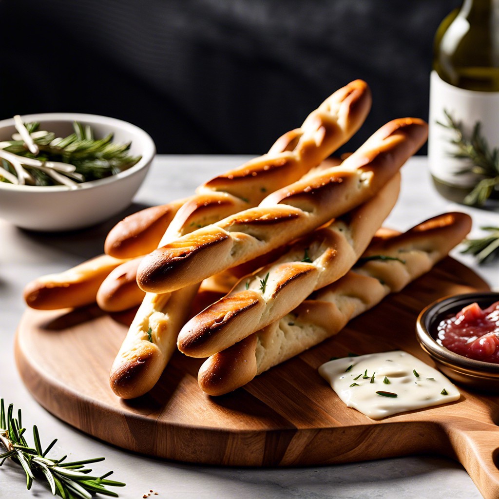 rosemary infused breadsticks