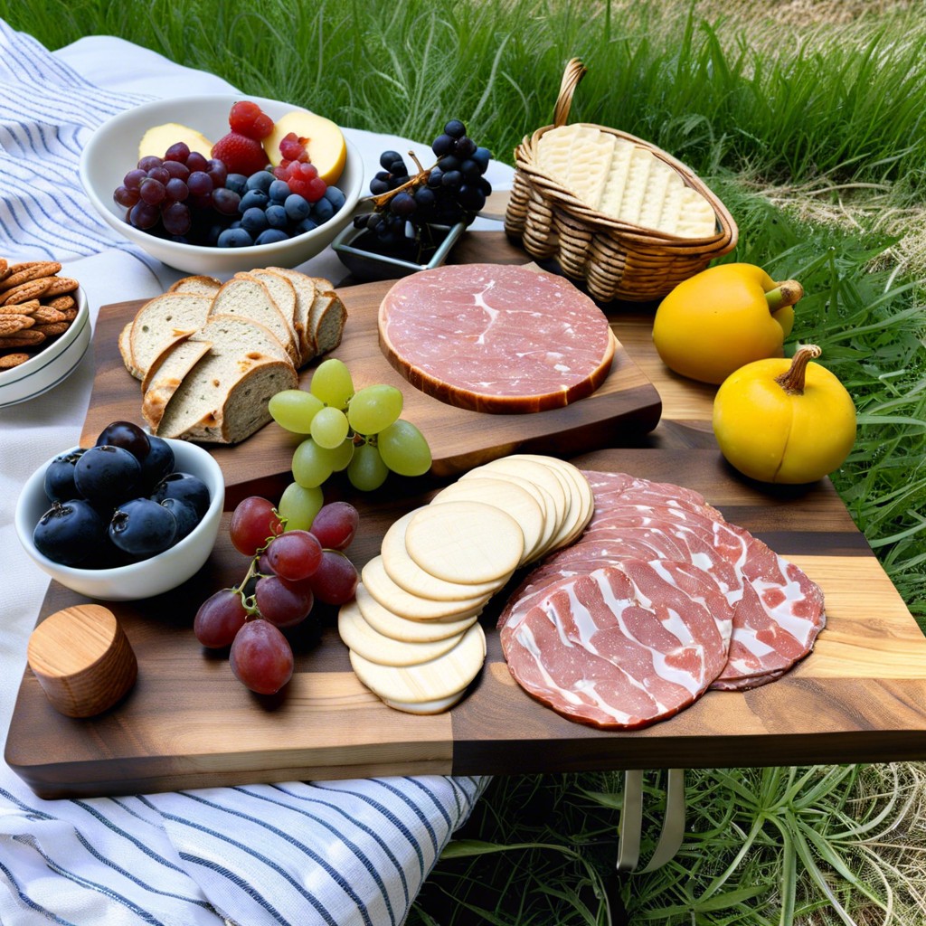 rustic country picnic board