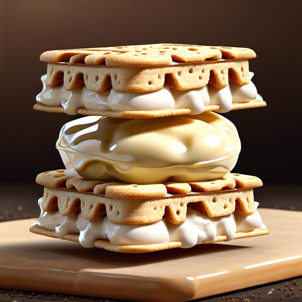 saltine ice cream sandwich spread softened ice cream between two crackers and freeze