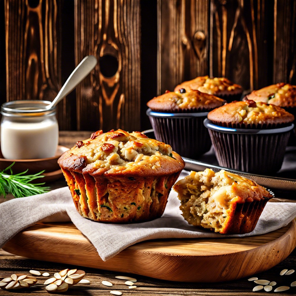 savory oatmeal muffins