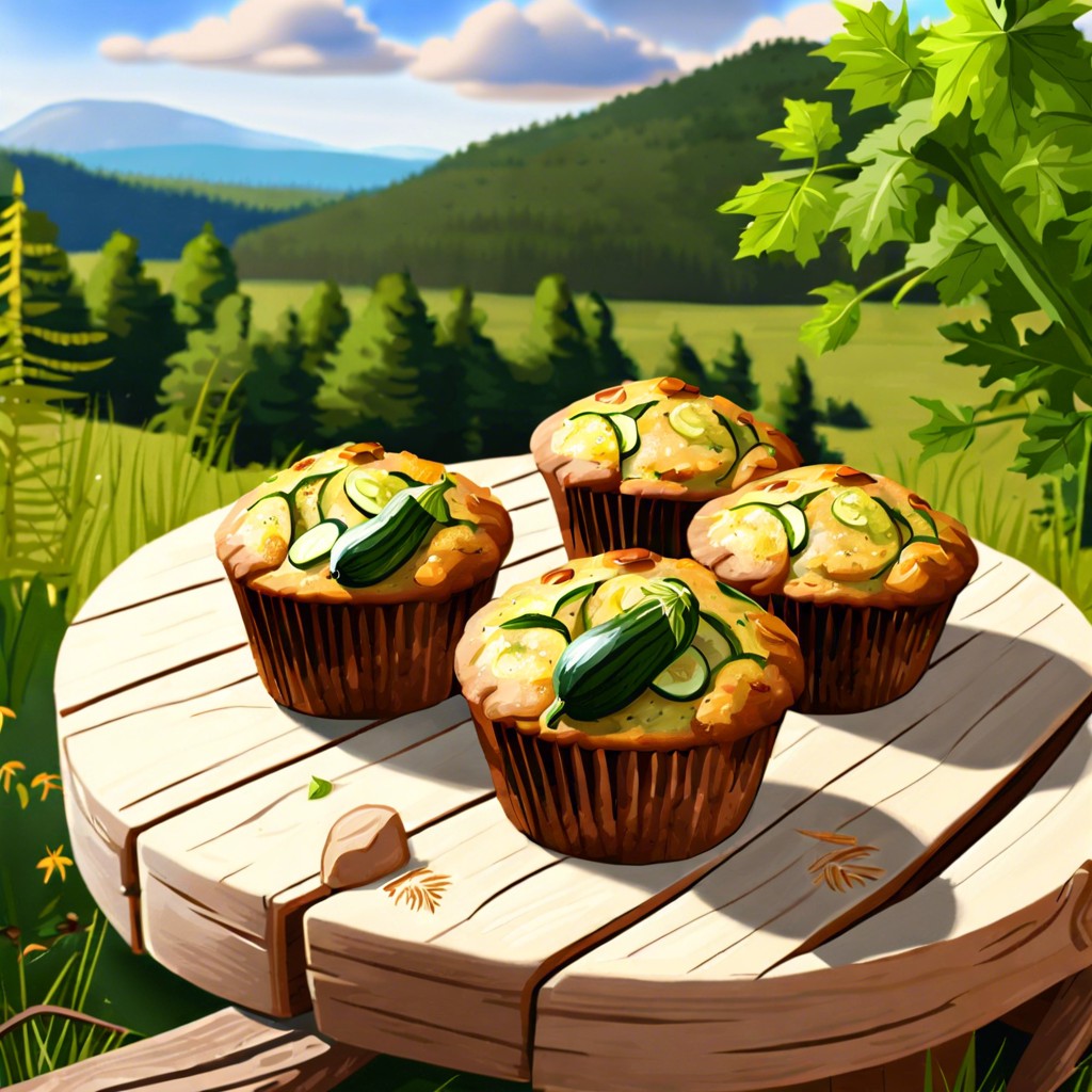 savory zucchini muffins