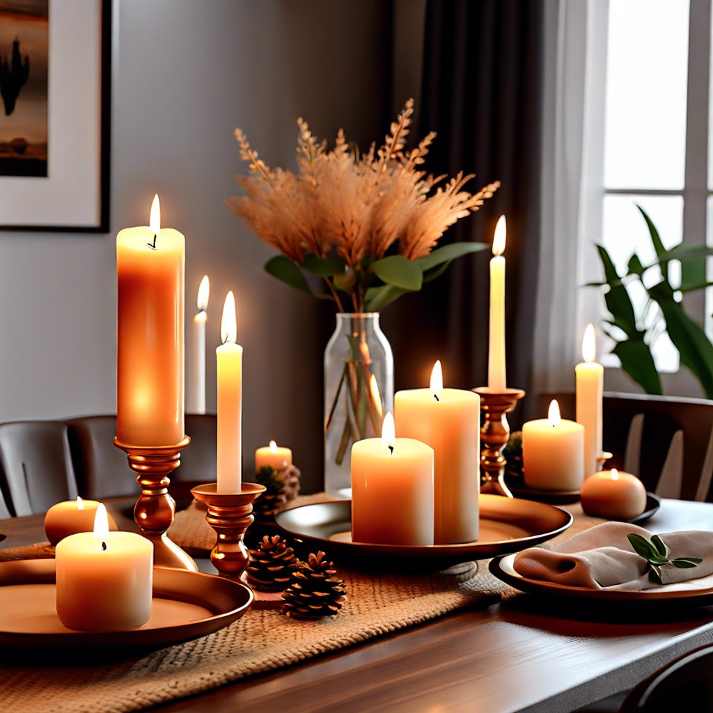 scented candles for dining ambiance