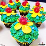 sea flower cupcakes