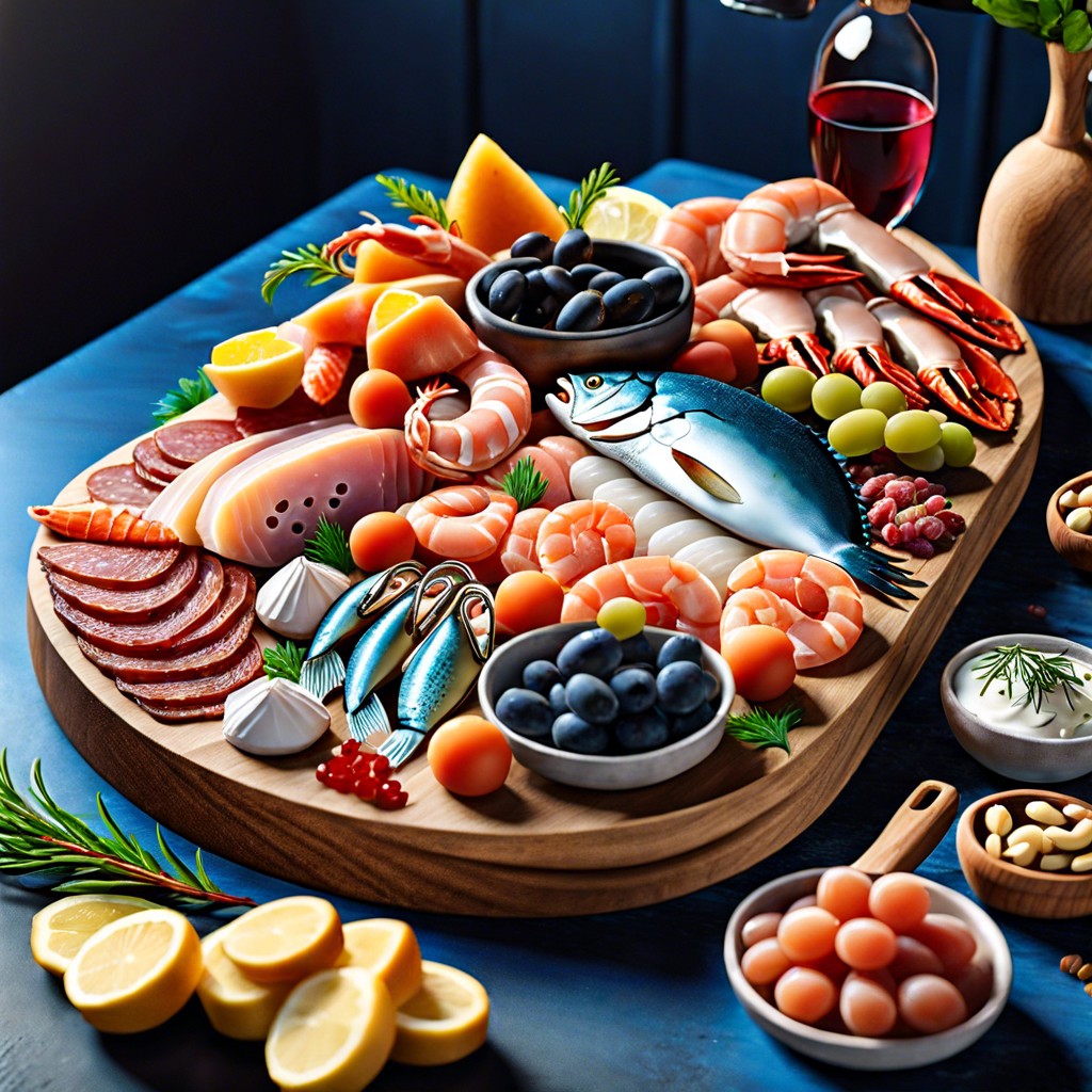 seafood charcuterie board