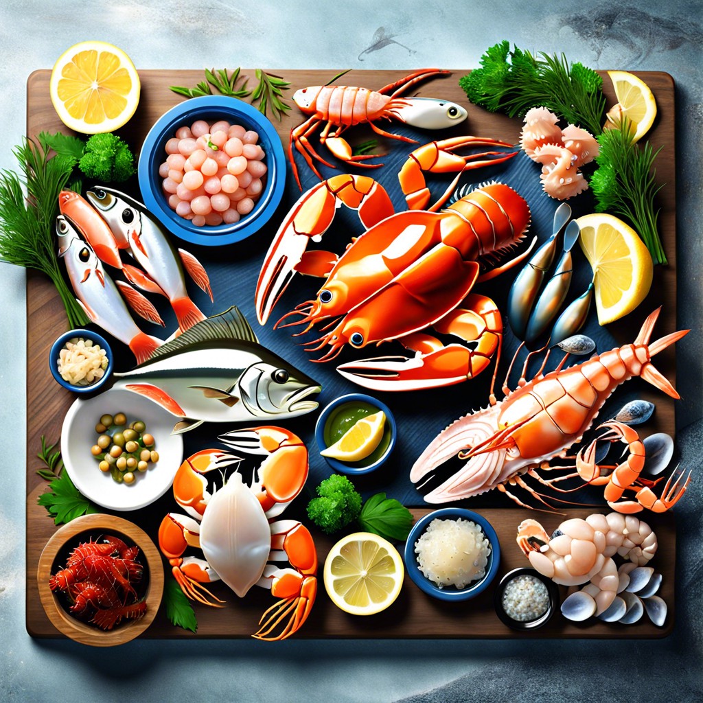 seafood extravaganza board