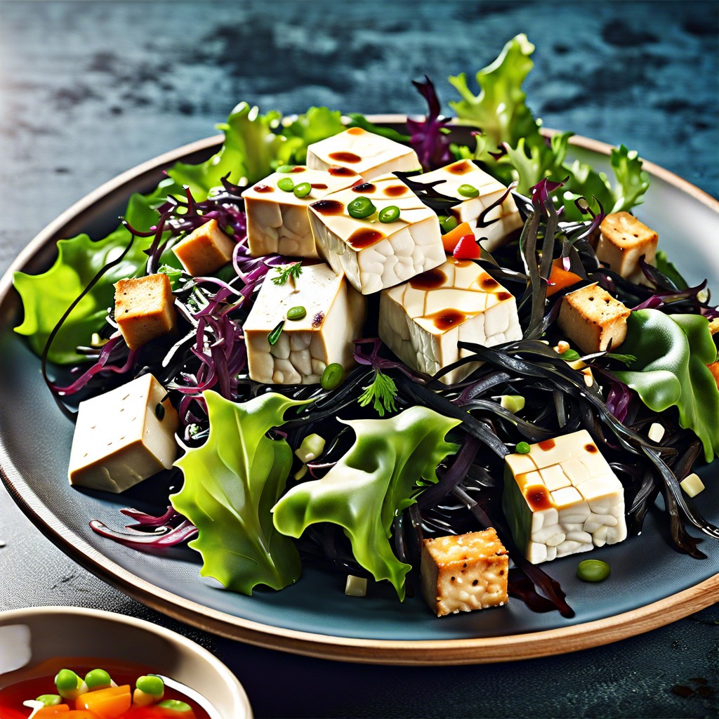 seaweed and tofu salad