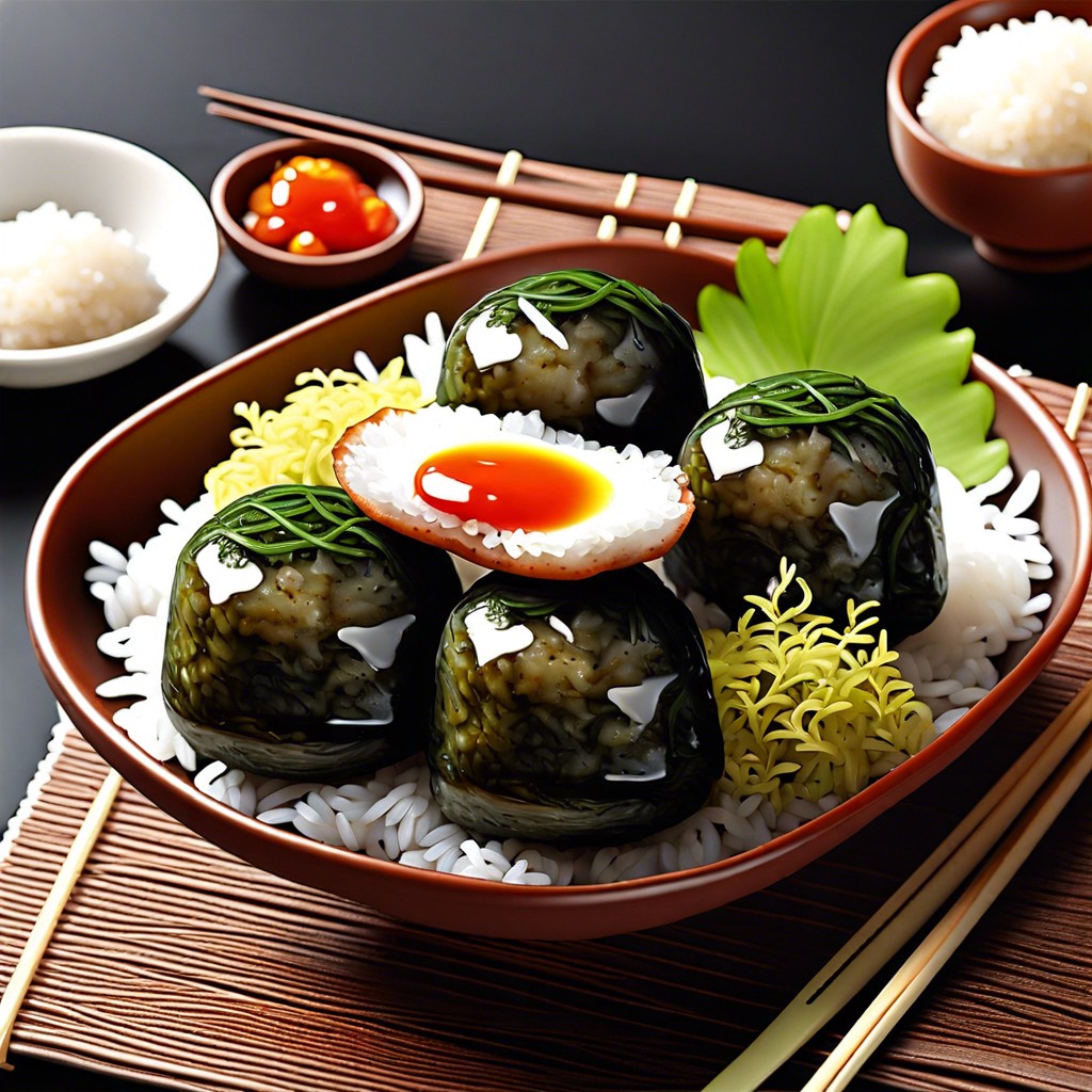 seaweed rice balls