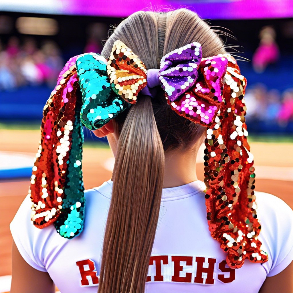 sequined scrunchies