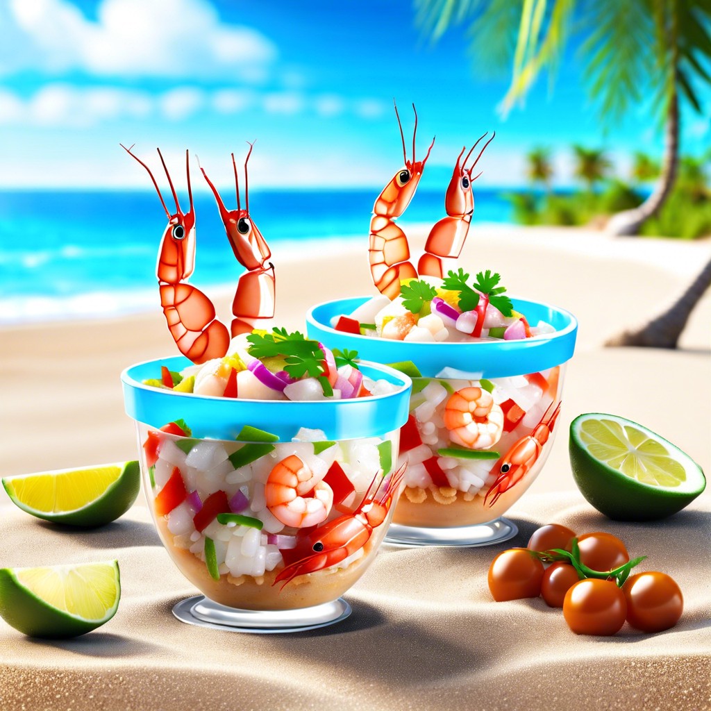 shrimp ceviche cups