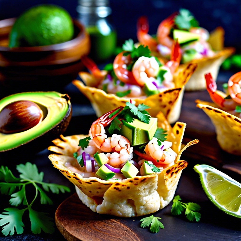 shrimp ceviche cups