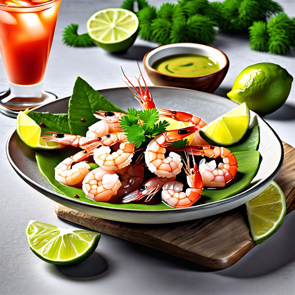 shrimp cocktail with zesty lime sauce