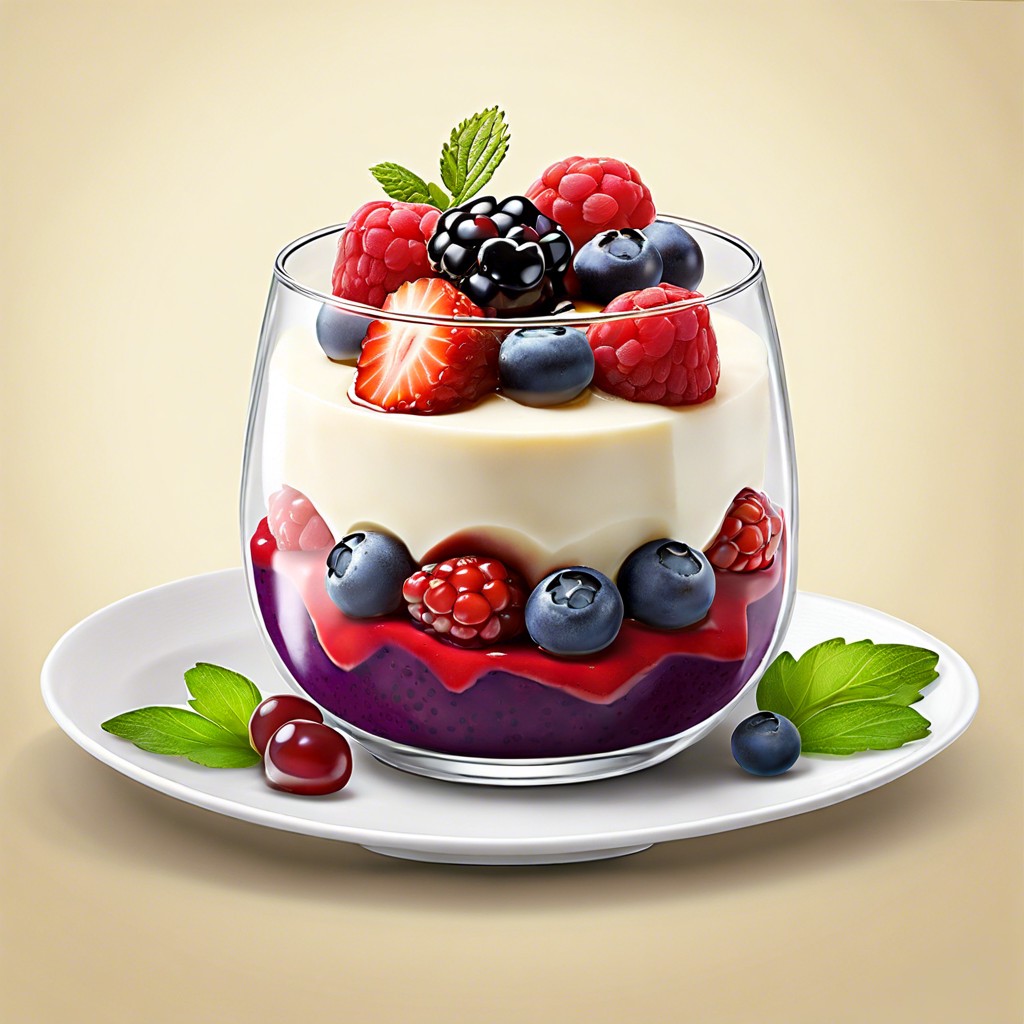 silken tofu berry parfait