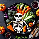 skeleton veggie platter