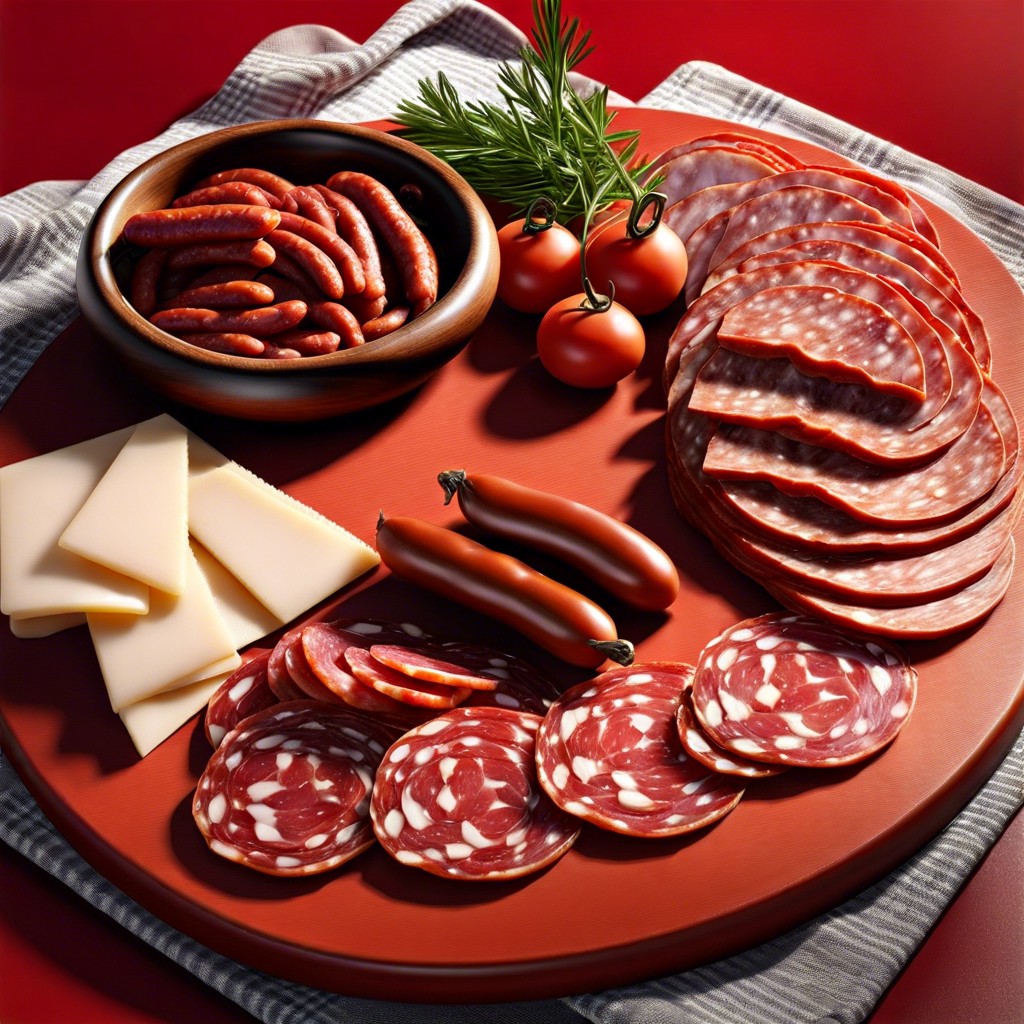 sliced chorizo