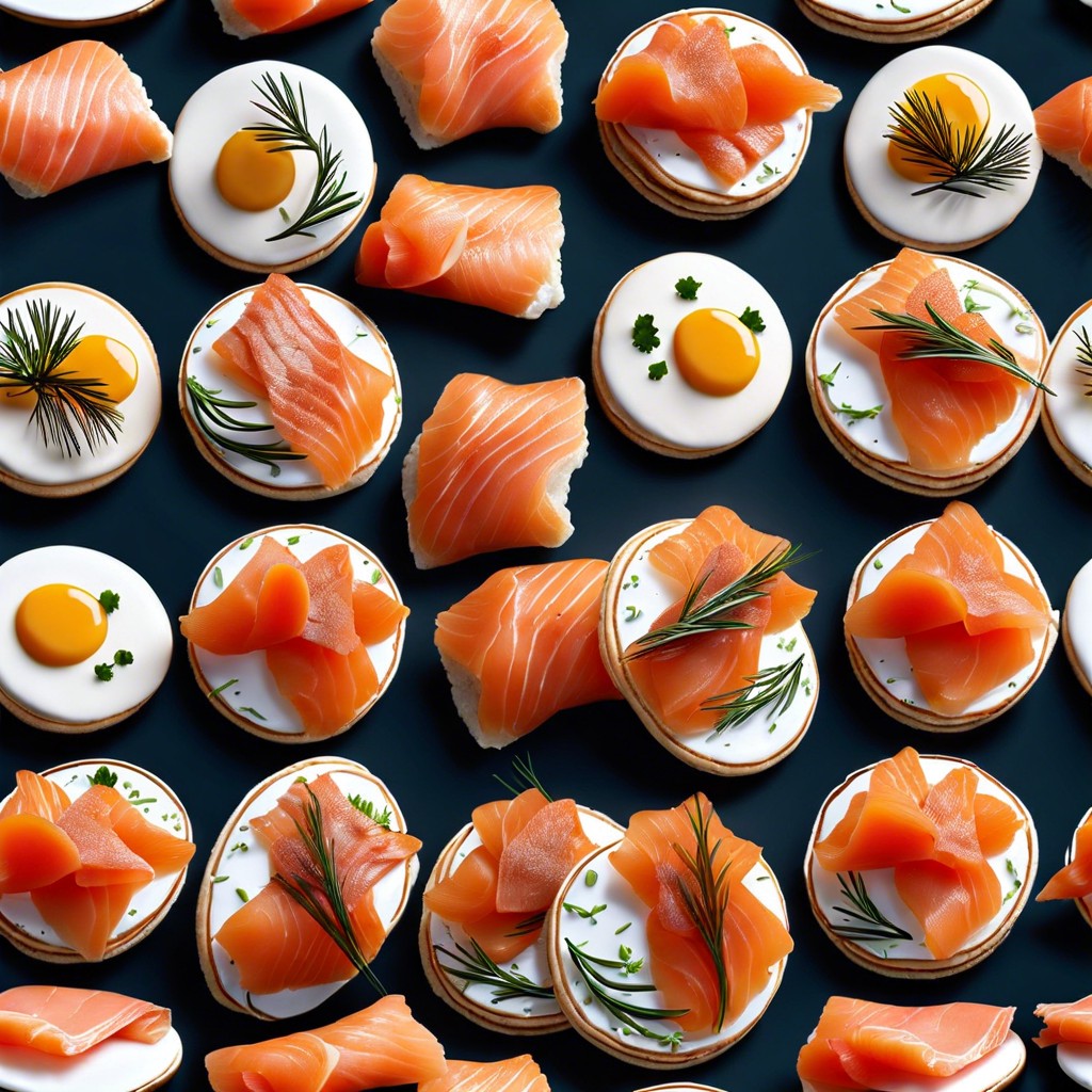 smoked salmon blinis