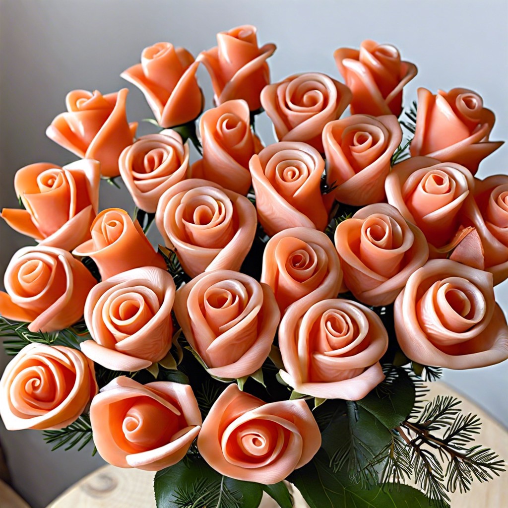 smoked salmon roses