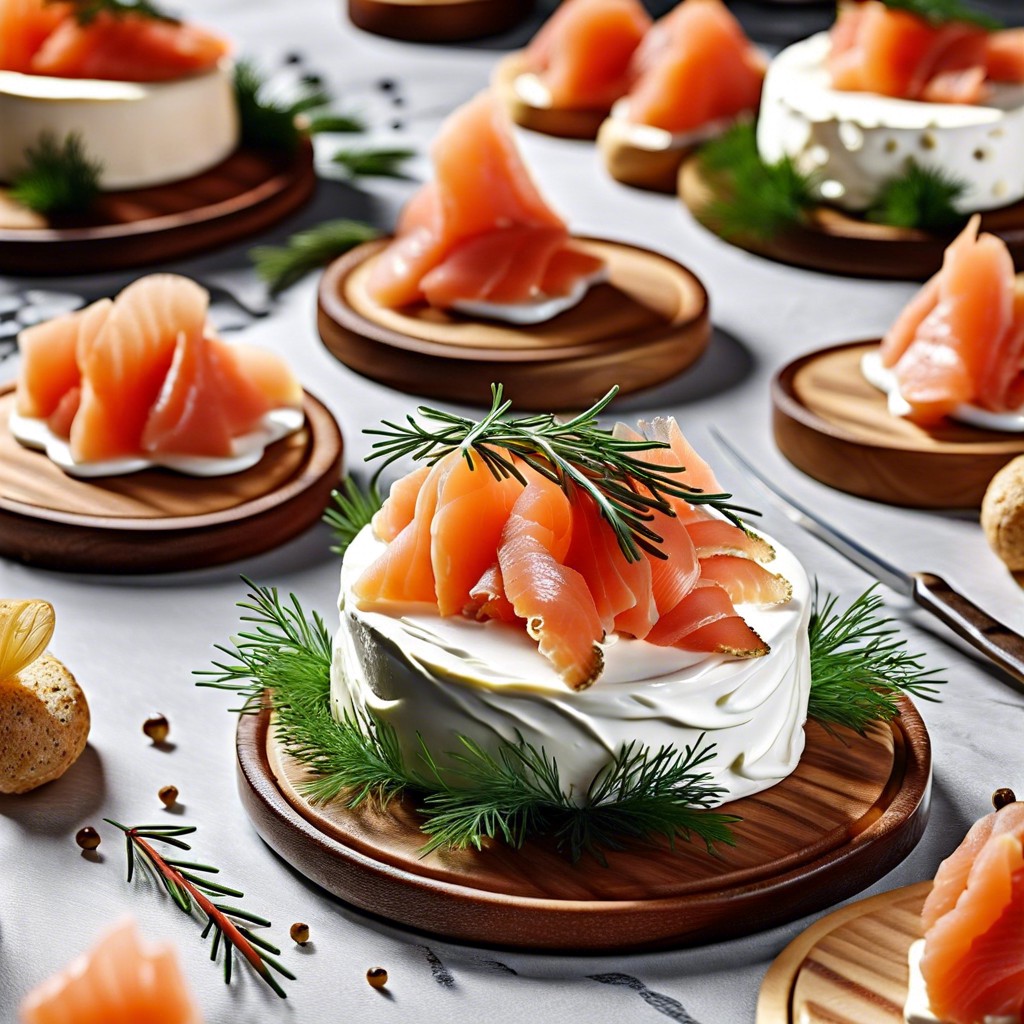 smoked salmon with cream cheese