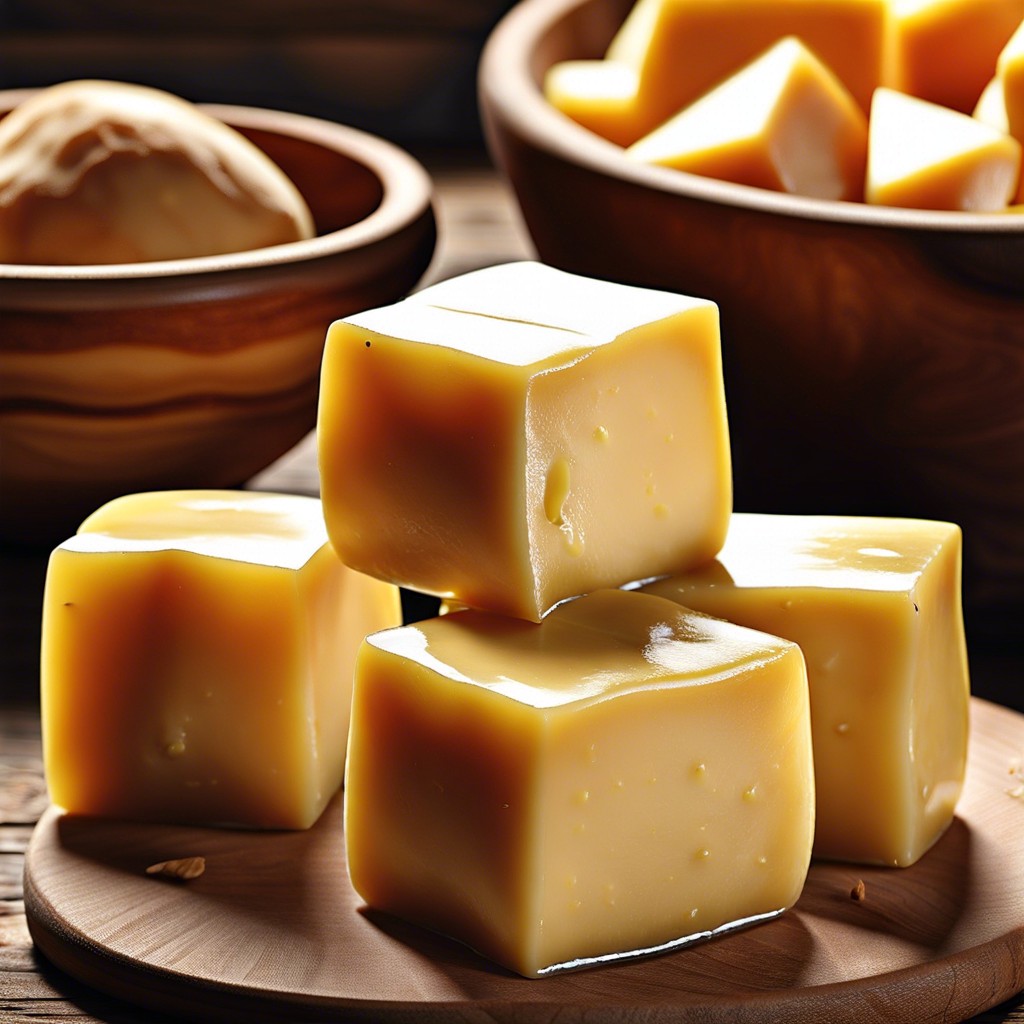 smoked scamorza cheese cubes