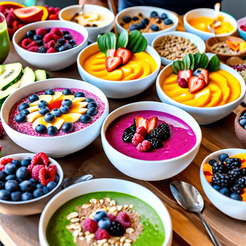 smoothie bowl buffet