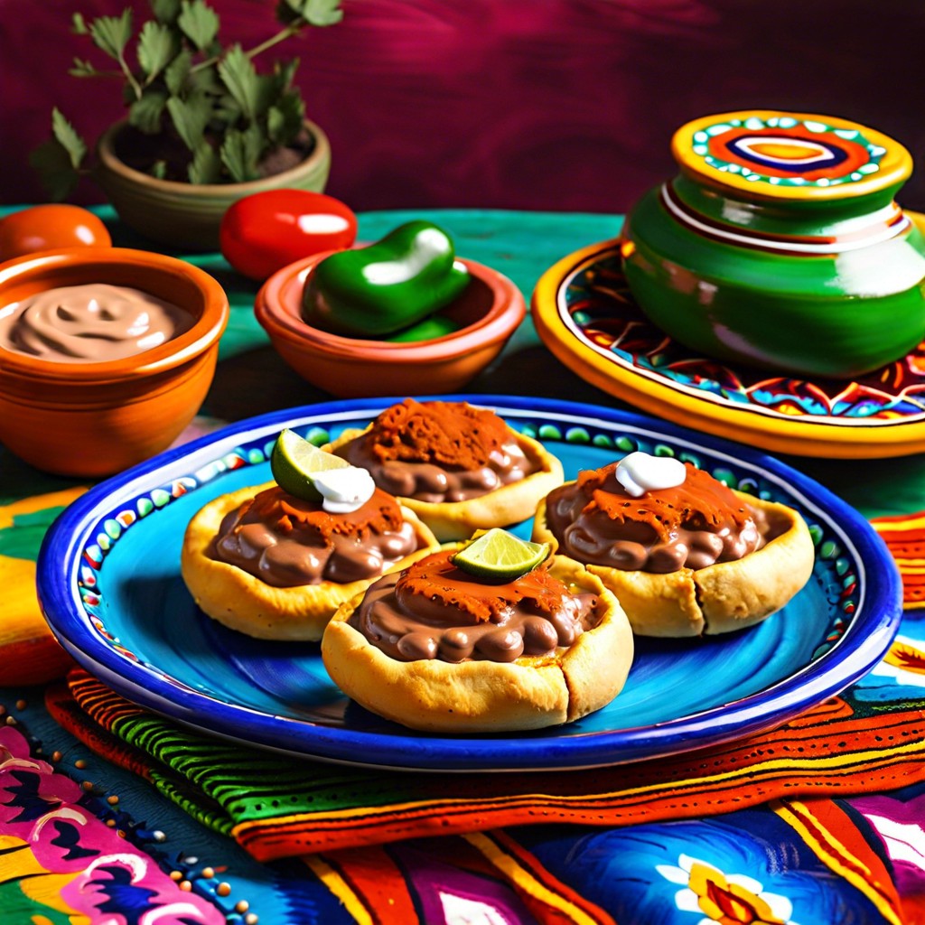 sopes with refried beans