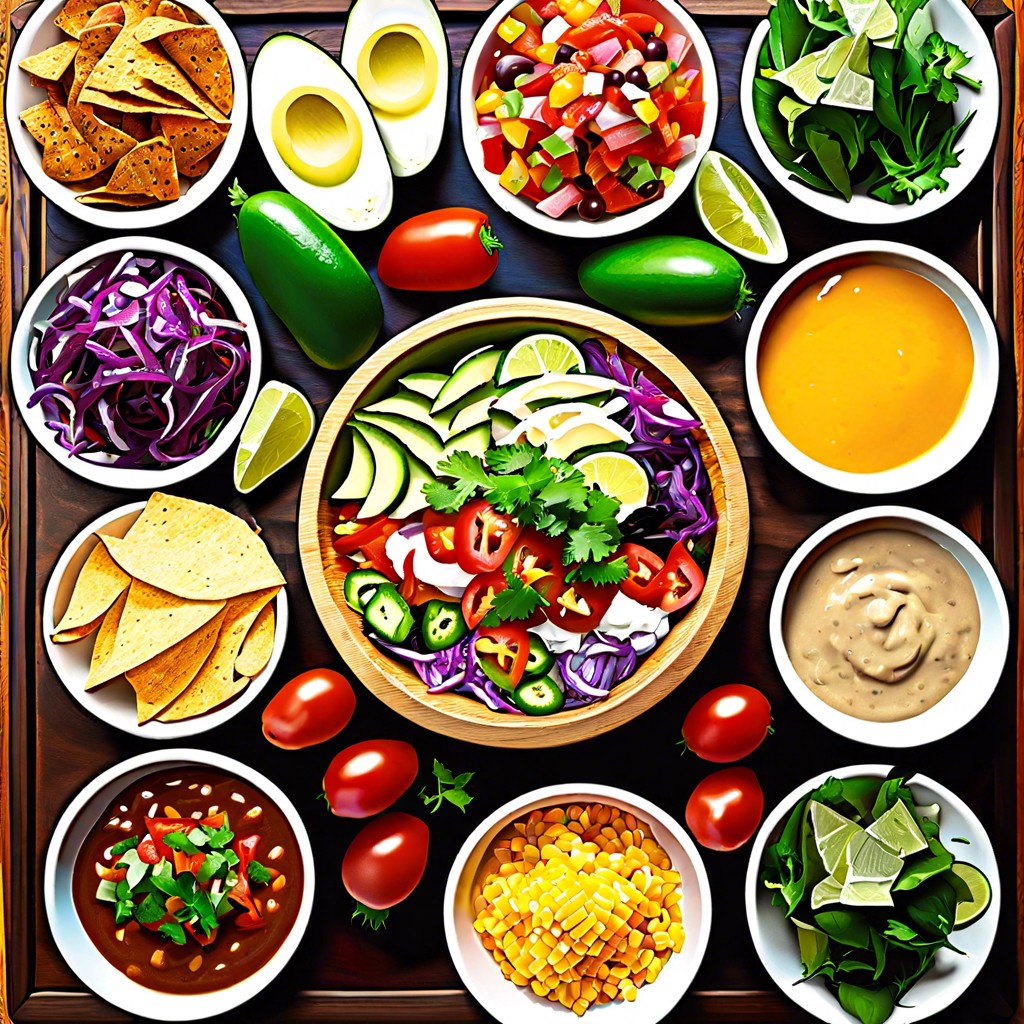 southwest tex mex salad board