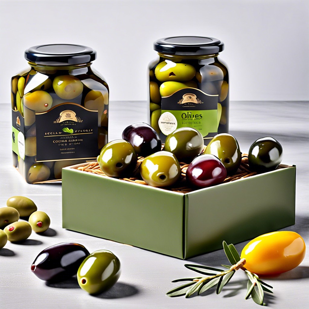 specialty olives and pickles gift box