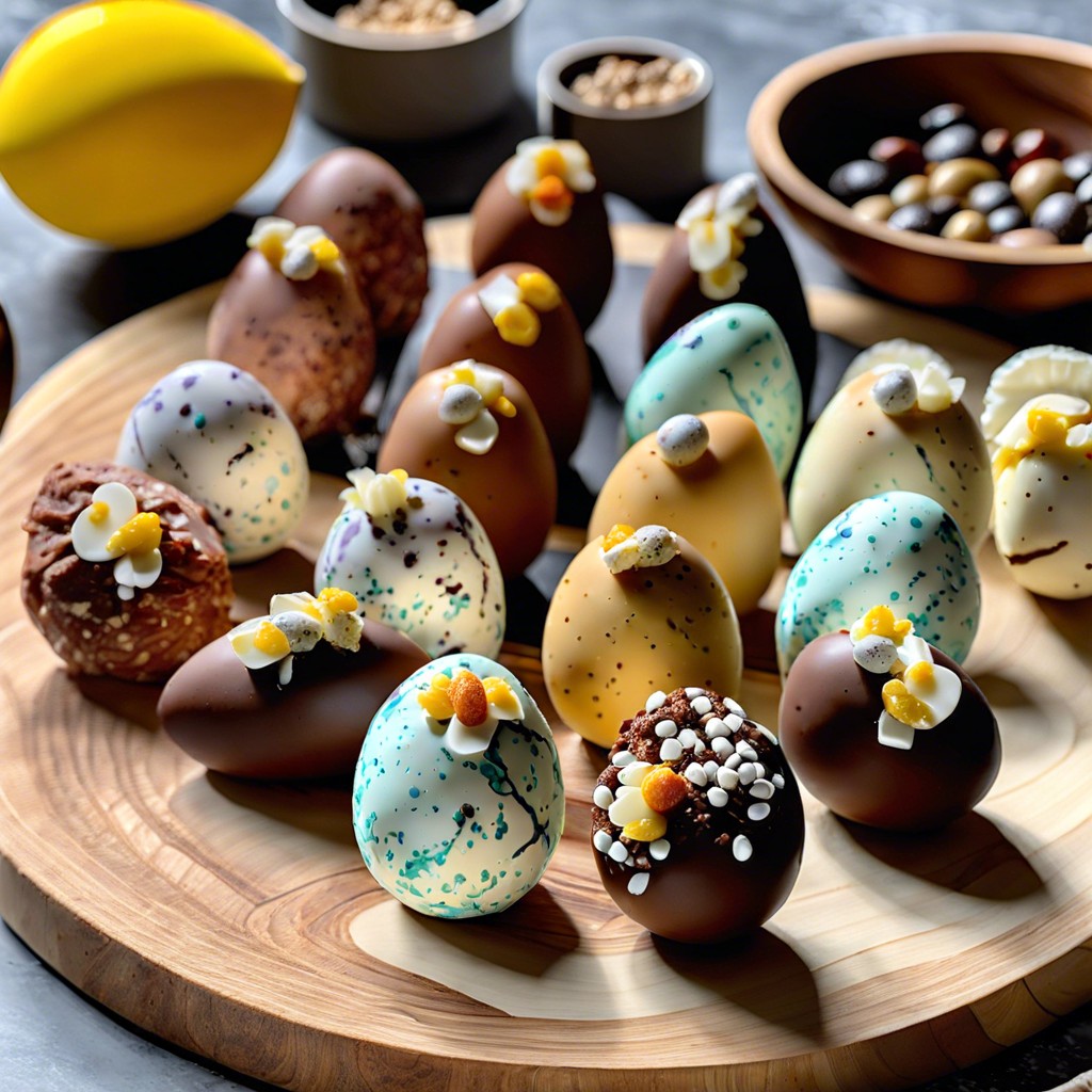 speckled egg truffles