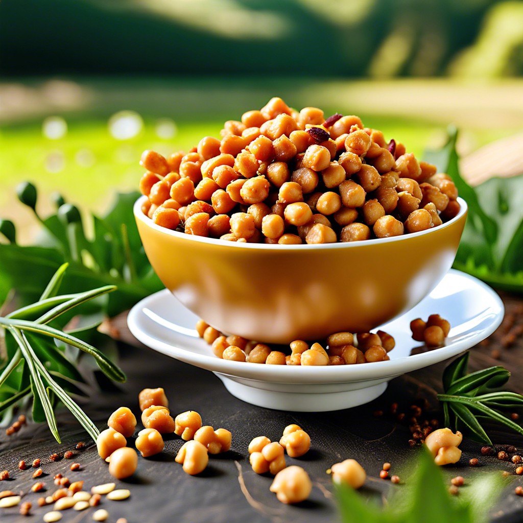 spiced chickpea crunch