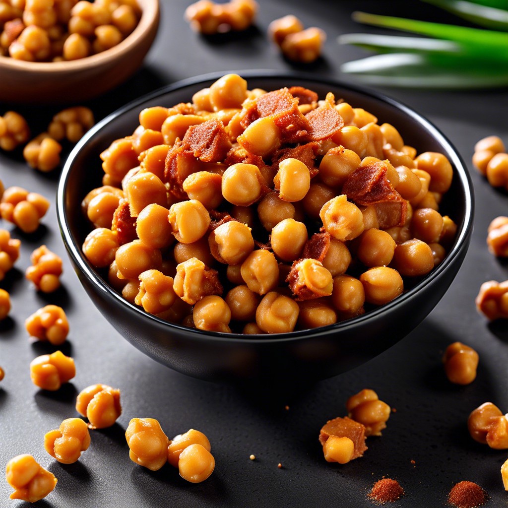 spiced chickpea crunchies