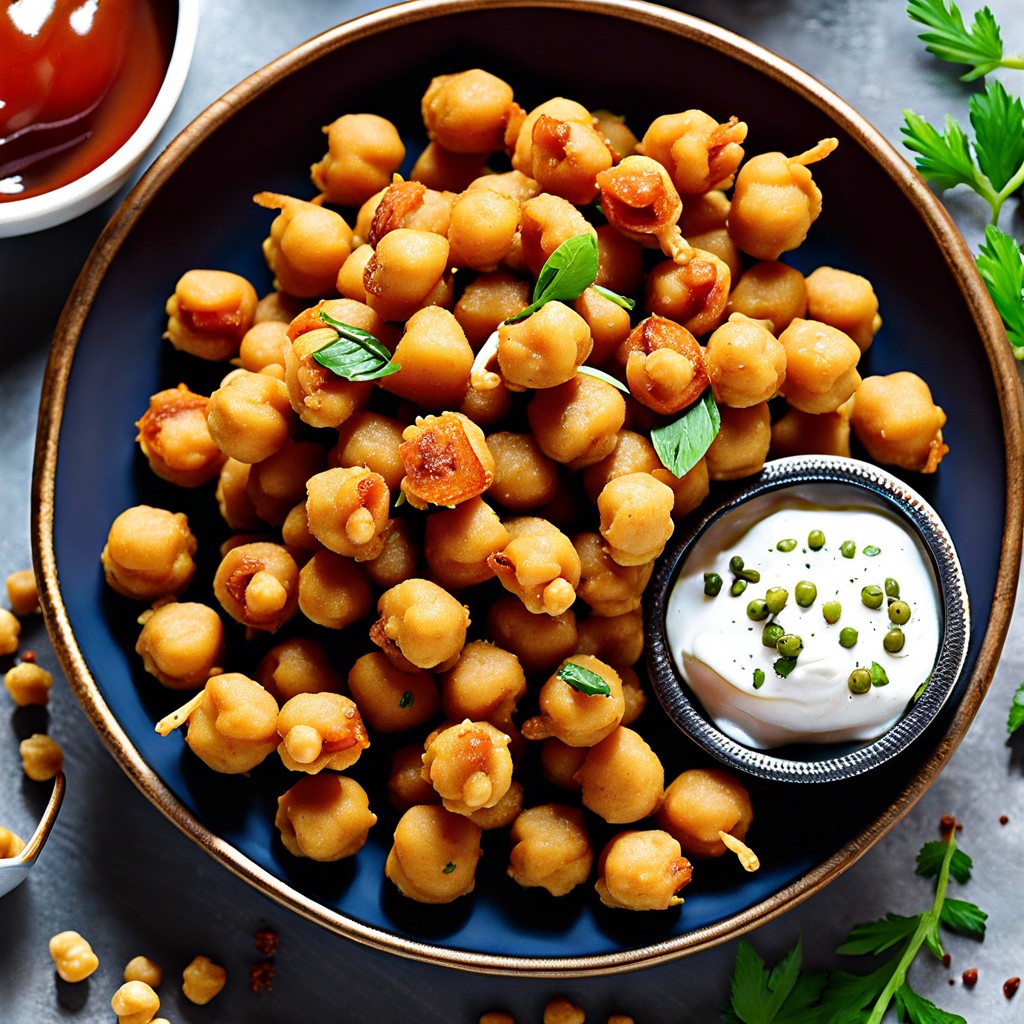 spiced chickpea poppers