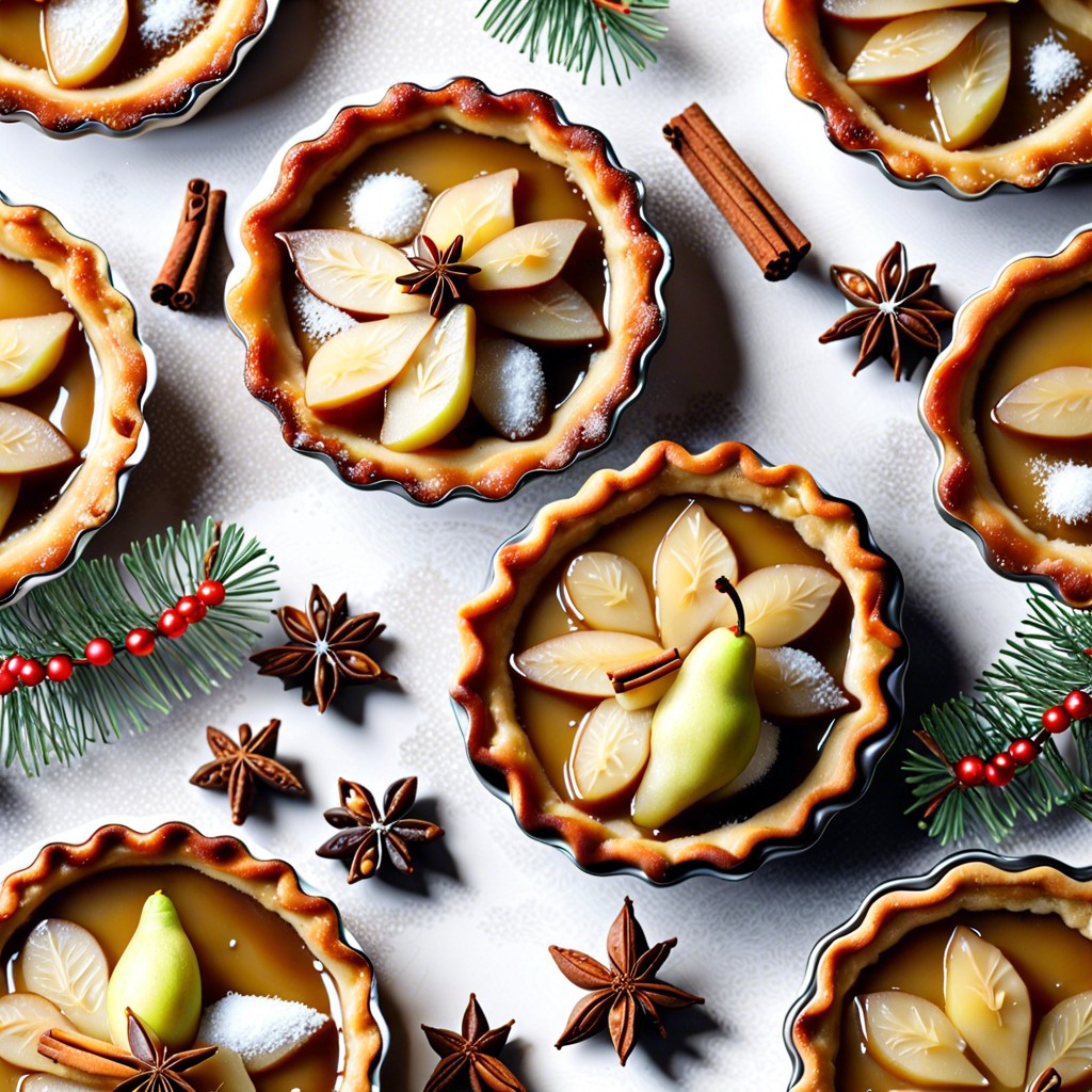 spiced pear tarts