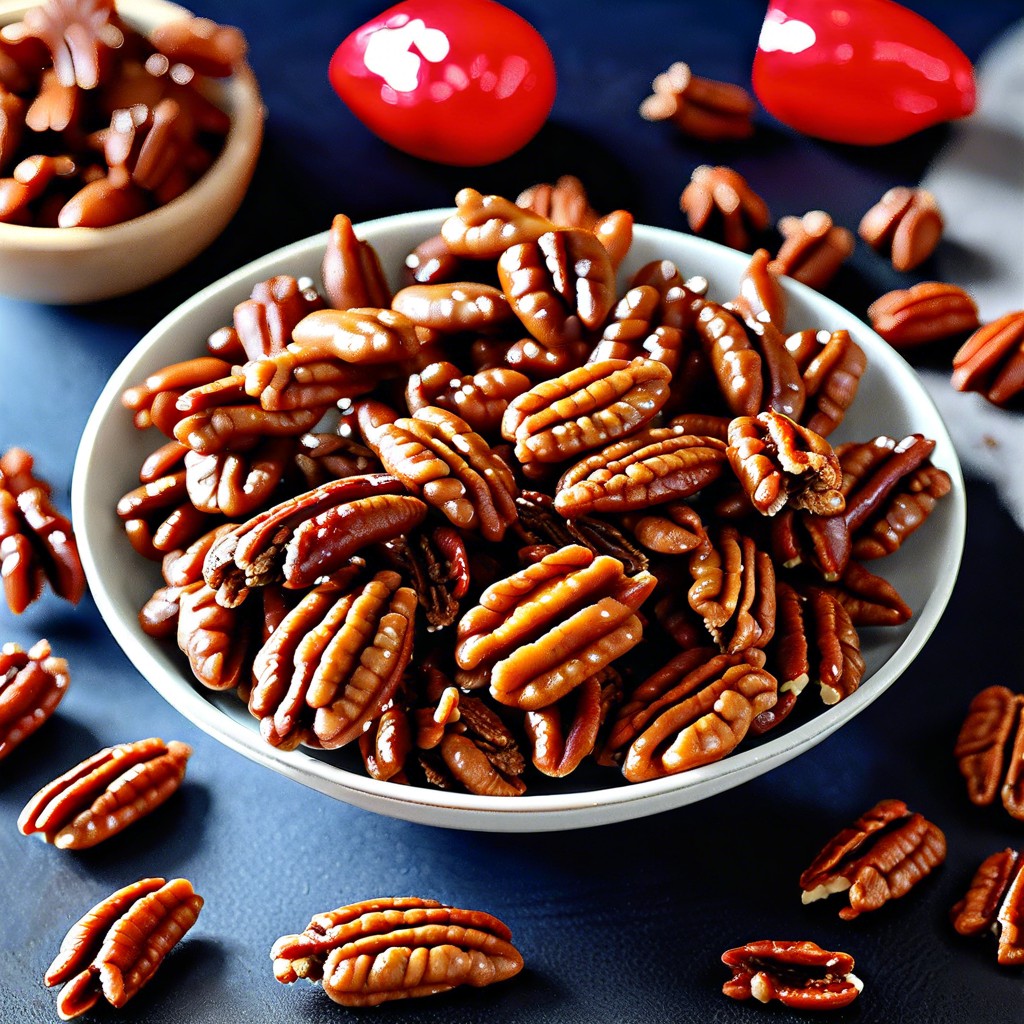 spicy candied pecans