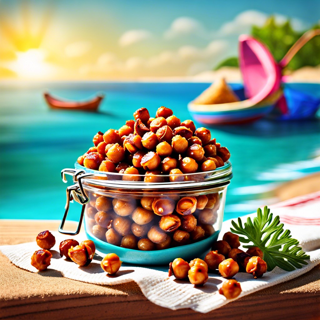 spicy roasted chickpeas