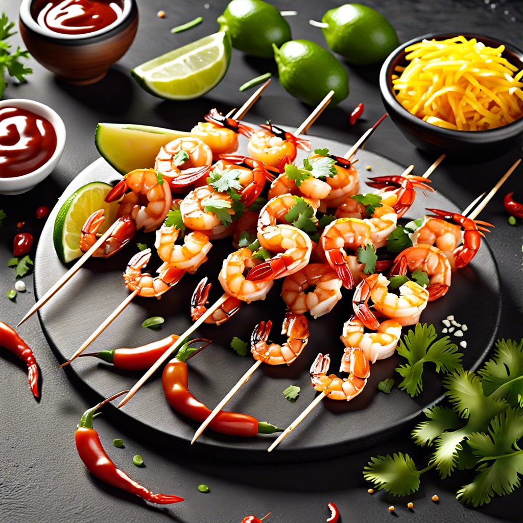 spicy shrimp skewers