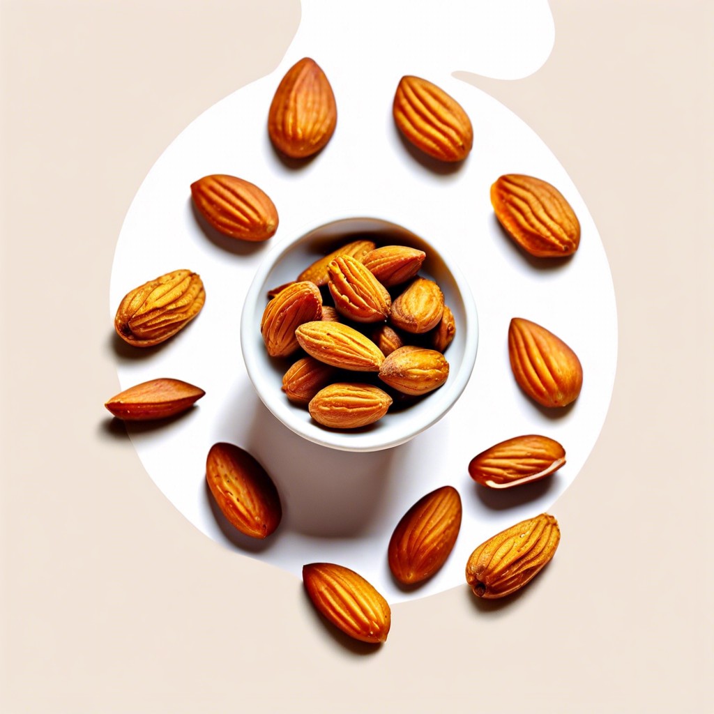 spicy turmeric roasted almonds