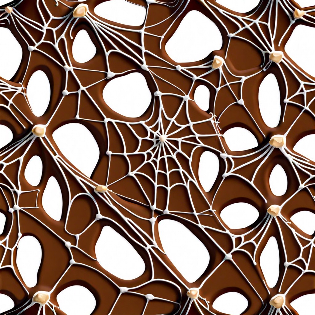 spider web chocolate bark