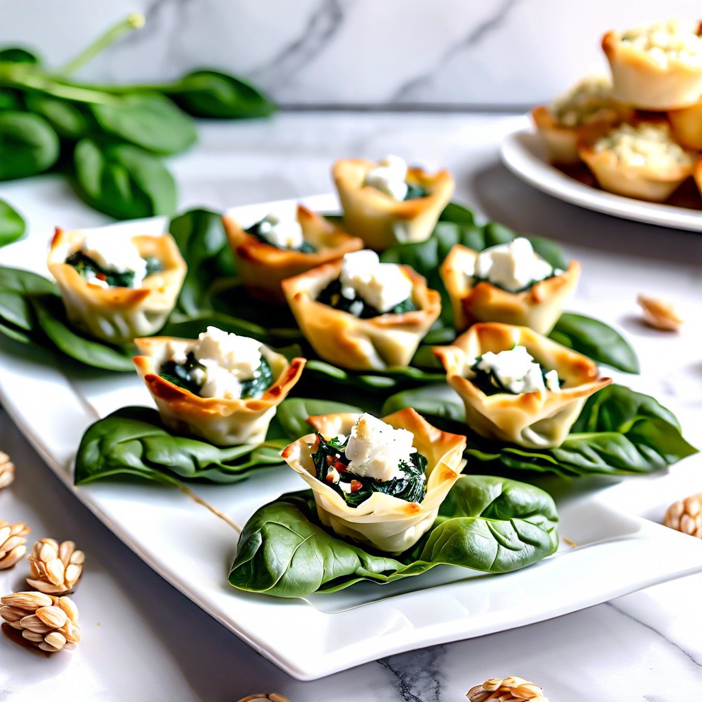 spinach and feta phyllo cups