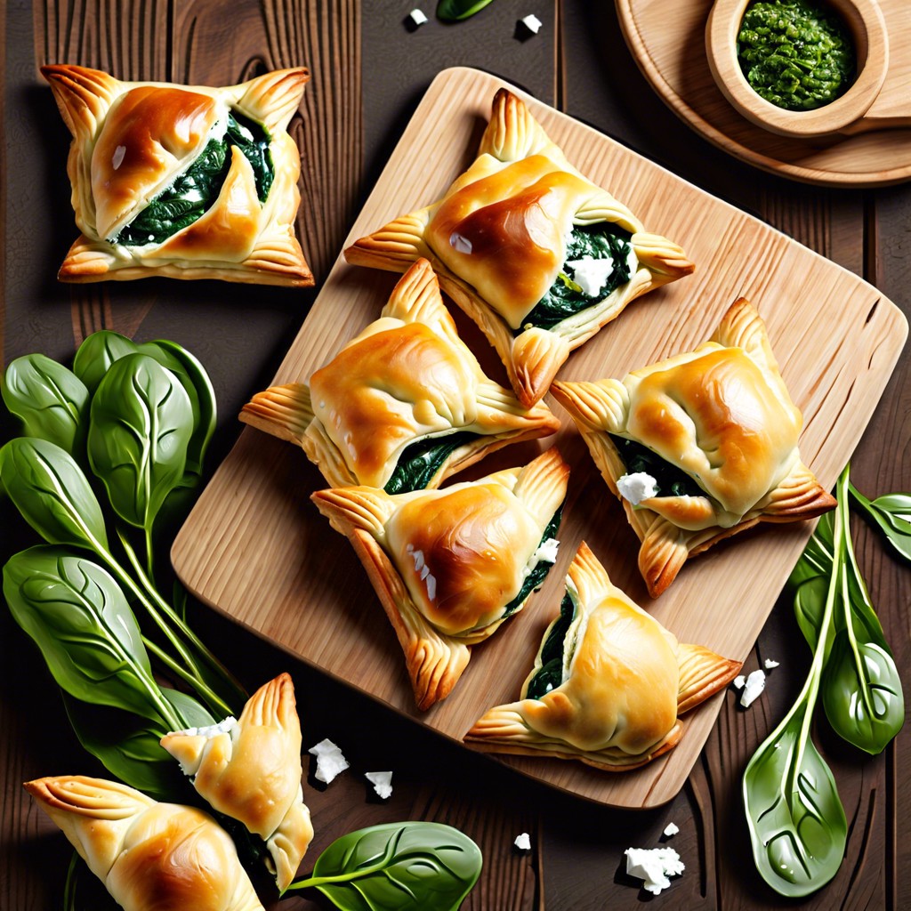 spinach and feta puff pastries