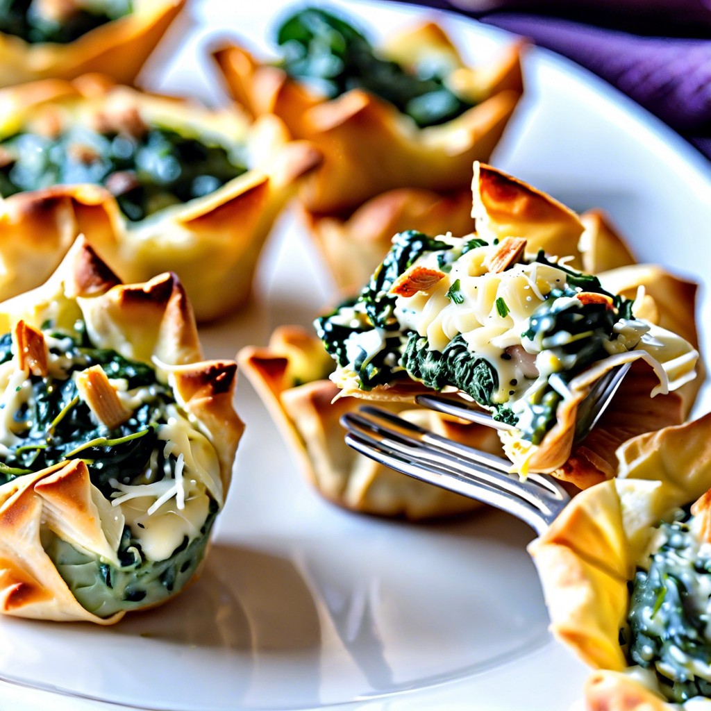 spinach artichoke cups