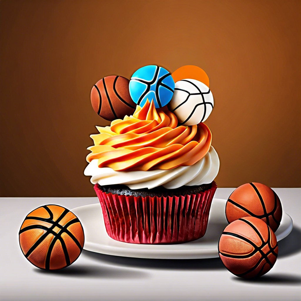 sports themed cupcakes