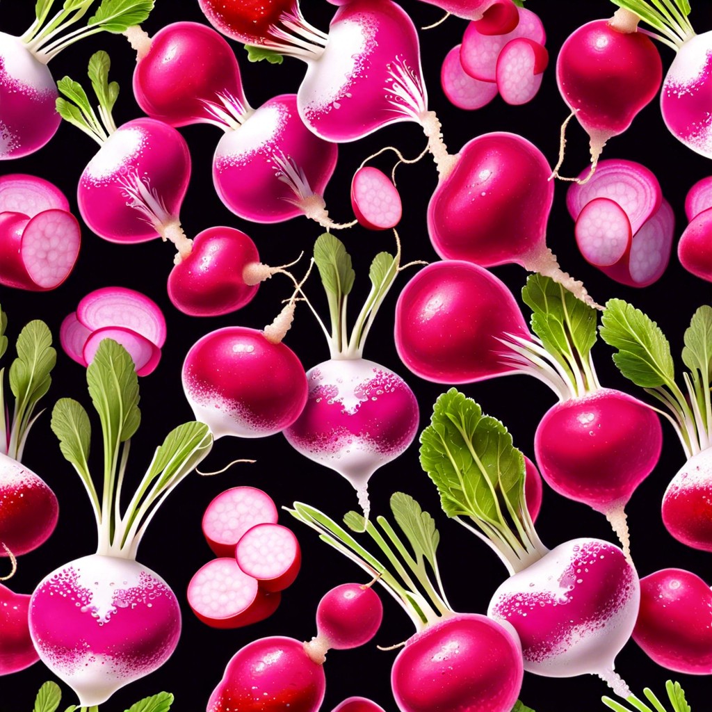 spring radishes with sea salt