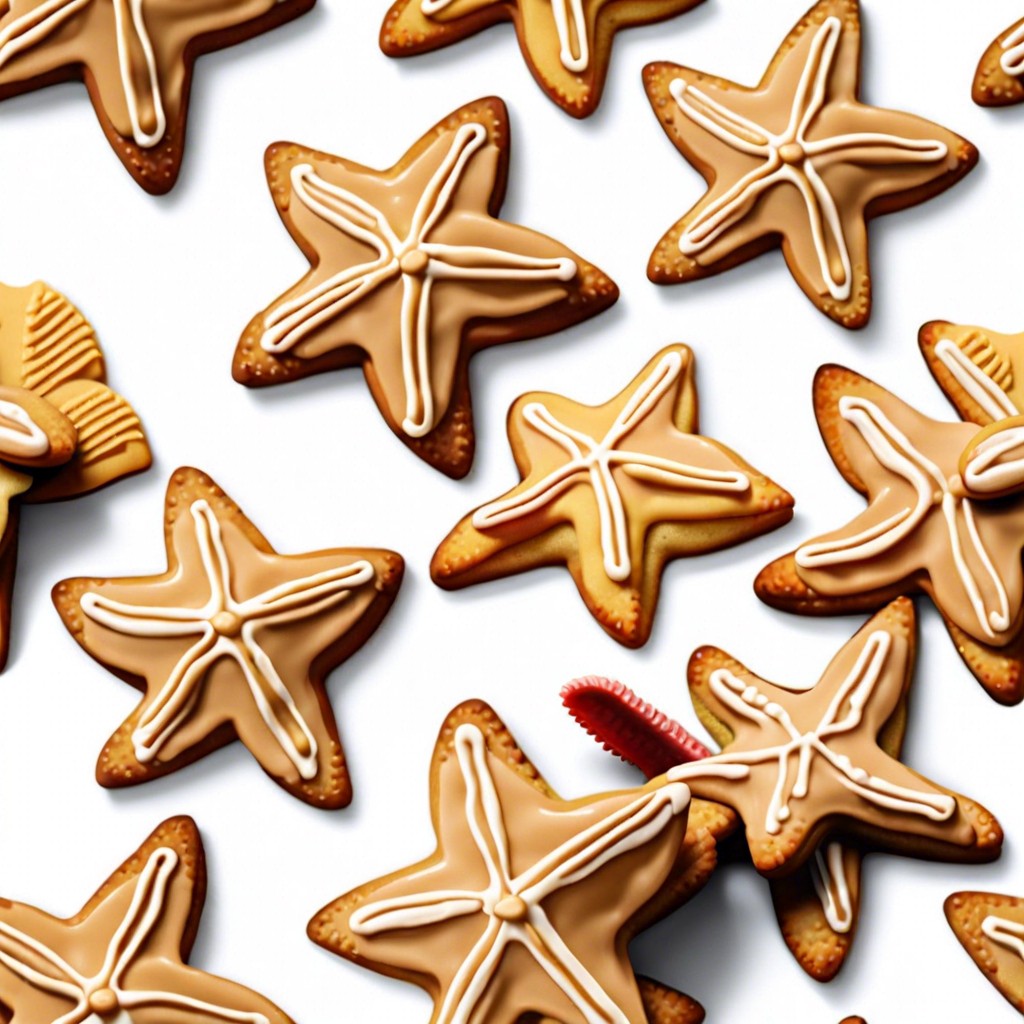 starfish shaped peanut butter cookies