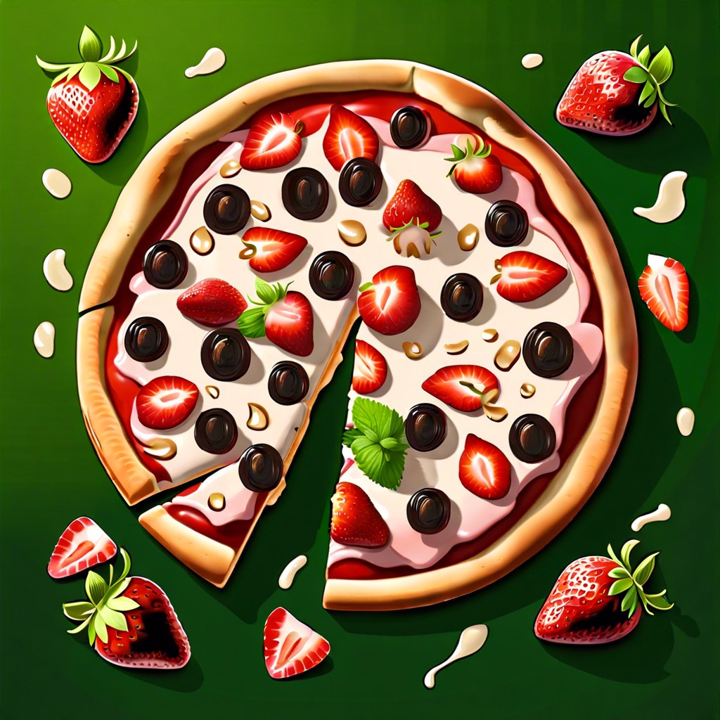 strawberry balsamic pizza